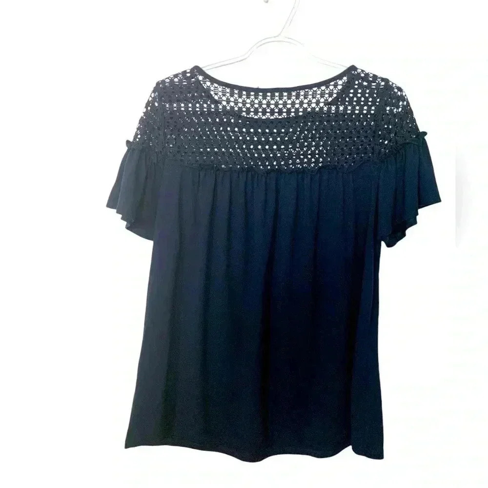Navy Blue Summer Tunic style Top Size L